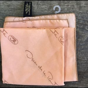 Vintage Oscar de la Renta Signature Pink Scarf